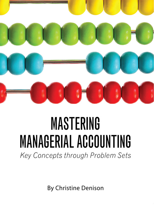 Title details for Mastering Managerial Accounting by Christine Denison - Wait list